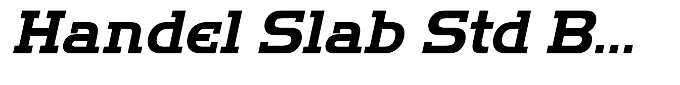Handel Slab Std Bold Italic